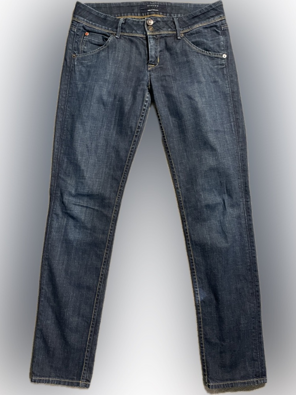 Hudson Jeans Women's Ankle Crop in Dark Indigo Wash; size 28 w 30” inseam